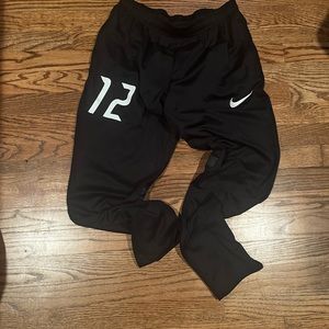 Nike soccer pants number 12 appliqué